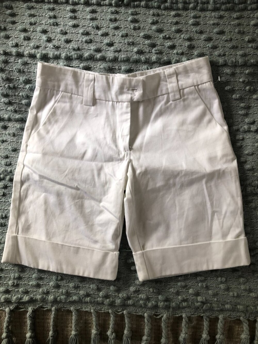 The Limited White Cuffed Shorts -  Sz 4